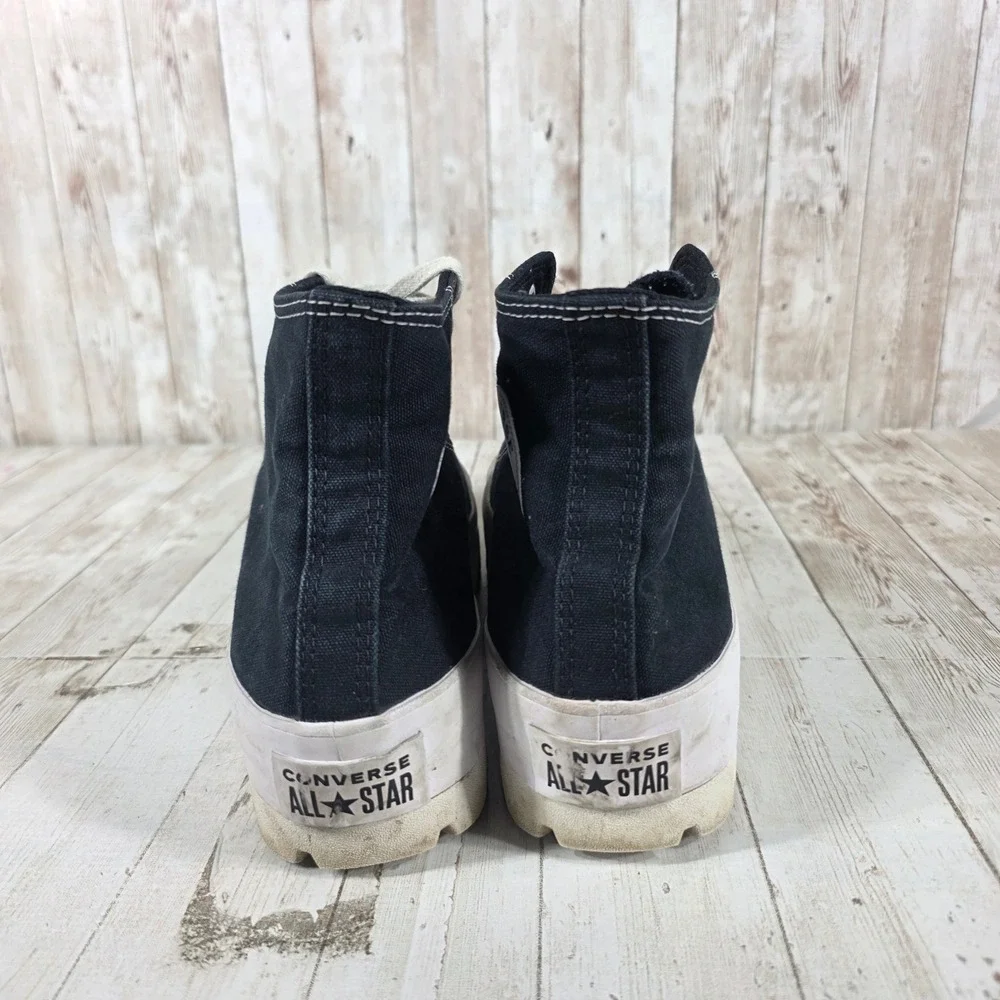 Converse Chuck Taylor All Star Lugged High Top Black Platform Sneakers 10 - Picture 3 of 8